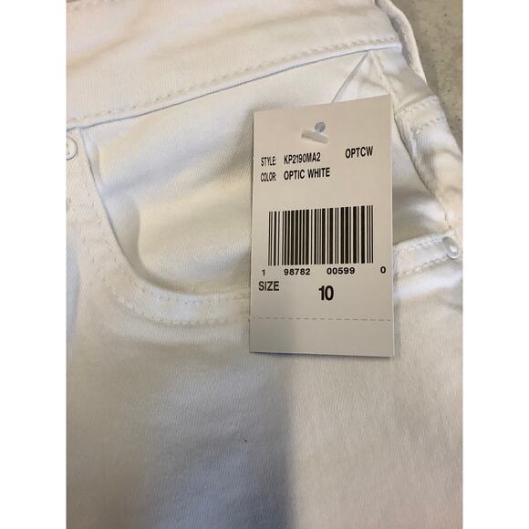 Kut From The Kloth Sz 10 White Charlotte Fab Ab High Rise Wide Leg Jeans O10-12 - Picture 7 of 9